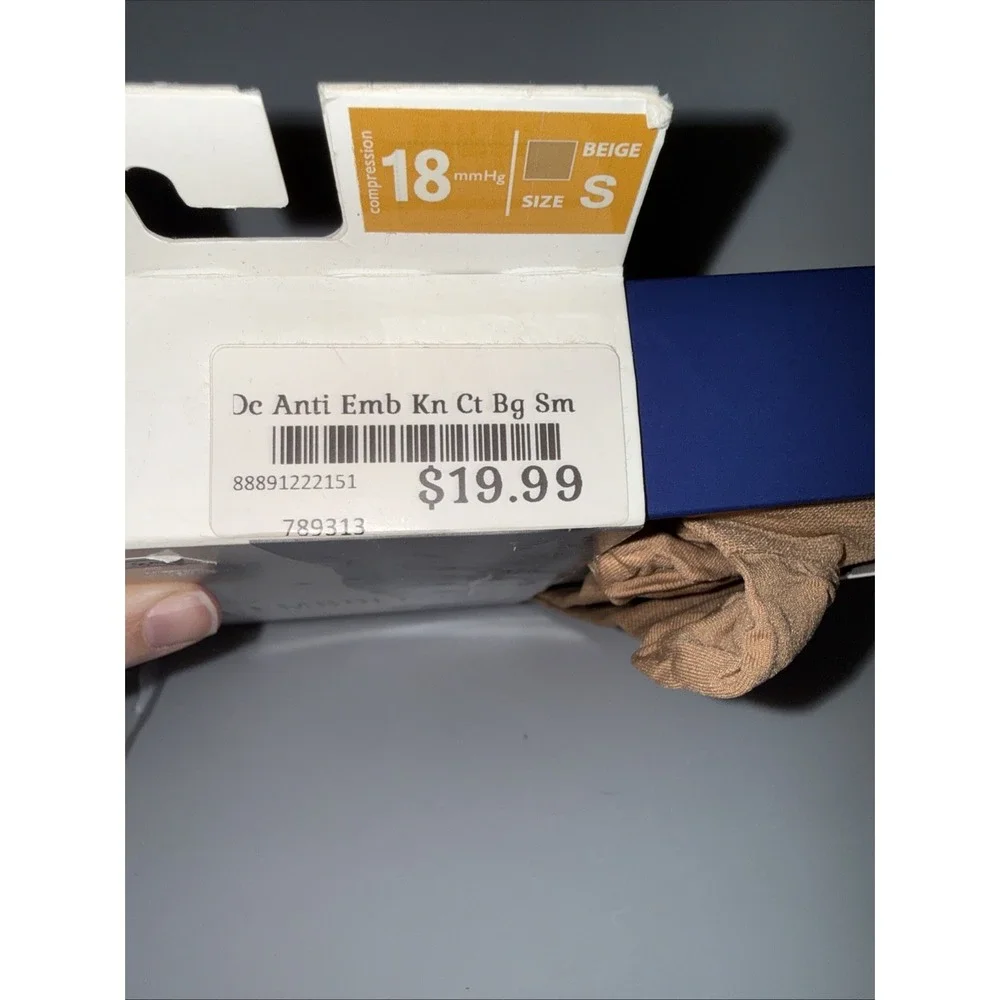 Dr. Comfort Anti-Embolism Compression Stockings, Below Knee, 18mmHg (Size: S) Be
